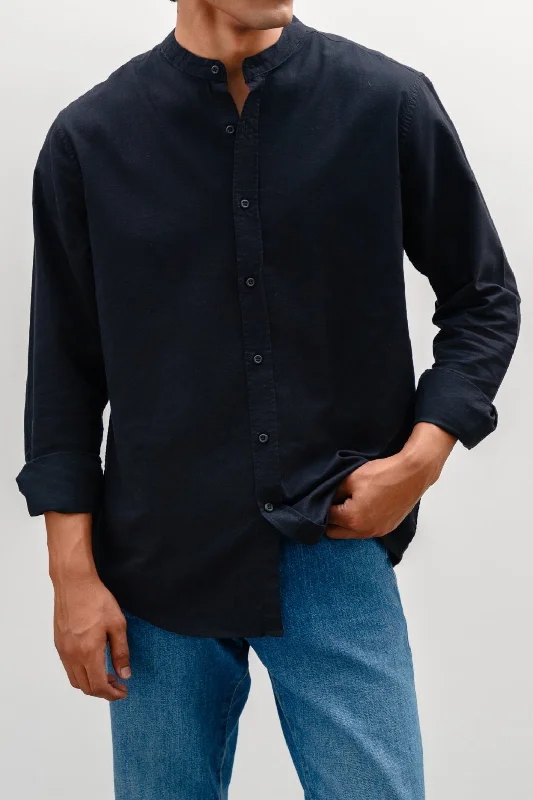 BAND COLLAR SHIRT