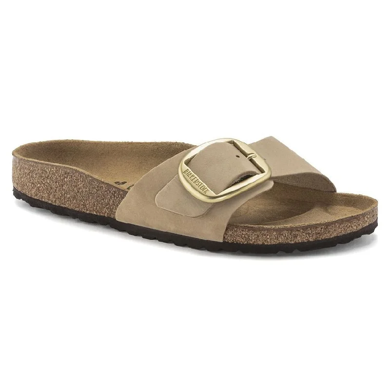 Birkenstock Madrid Big Buckle Nubuck (Regular) - Sandcastle