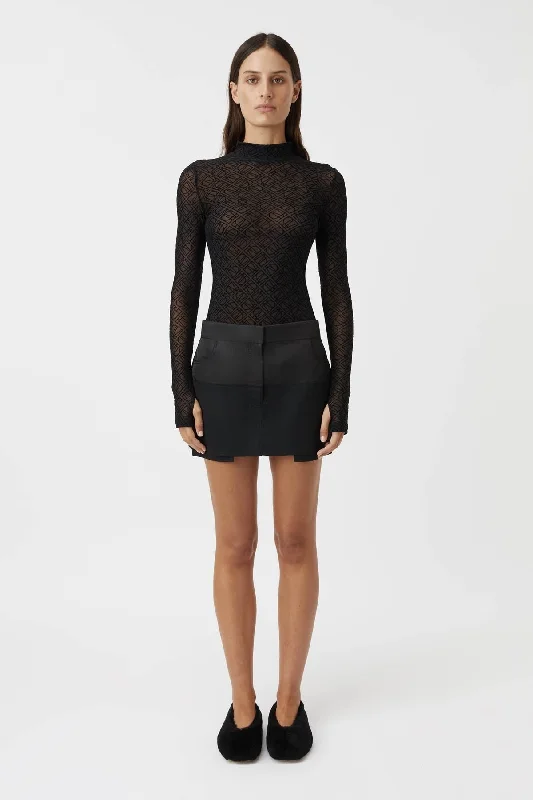 Camilla and Marc Antonia Long Sleeve Top - Black