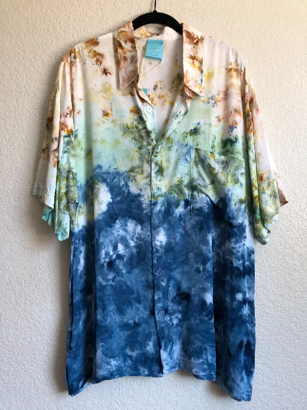 Dyed Button-Down Island Shirt