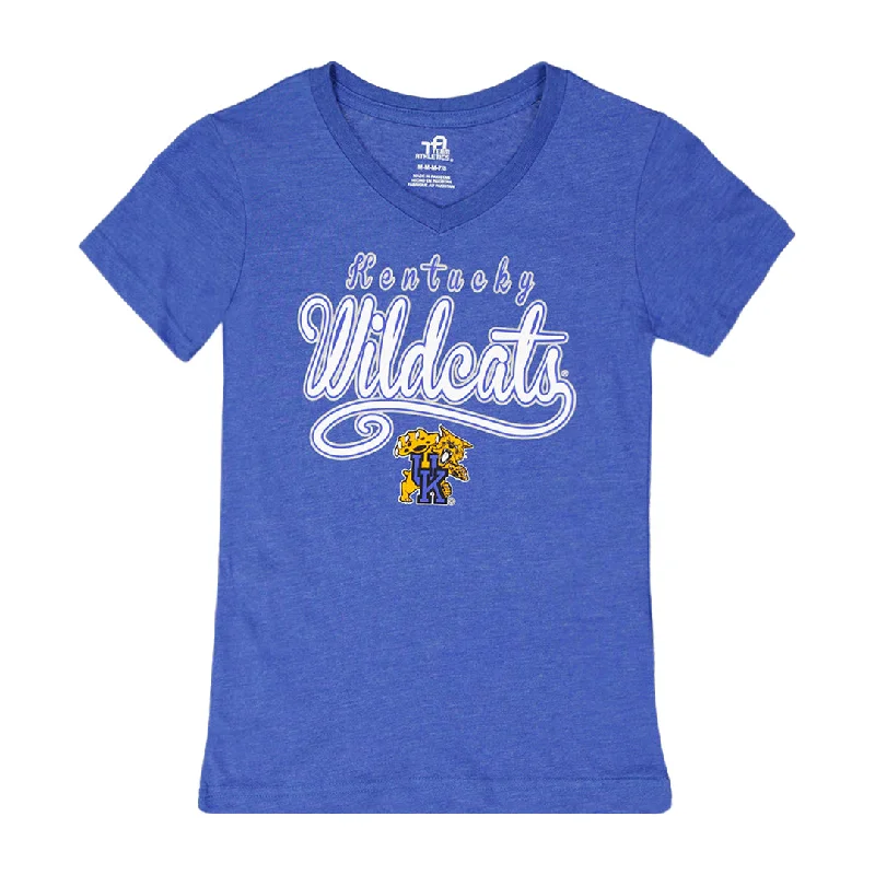 Girls' (Junior) Kentucky Wildcats V-Neck T-Shirt (KW47CN3 76N)