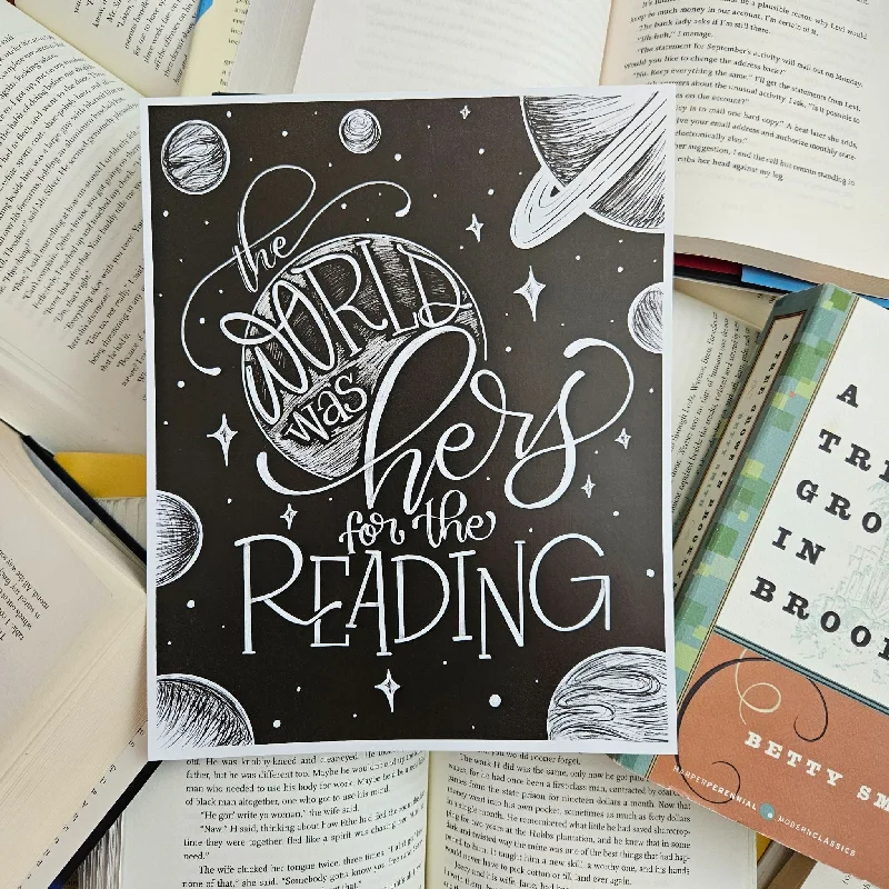 Hers for the Reading Art Print