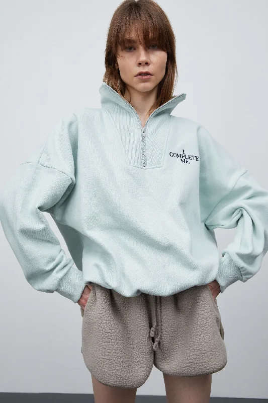 'I Complete Me' Zip Sweatshirts, Mint