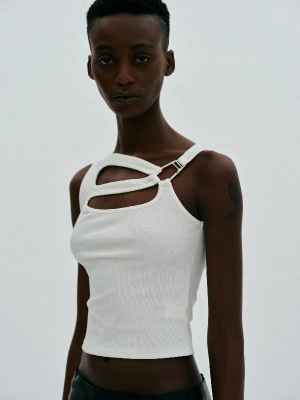 Interlock Cut-Out Tank, White