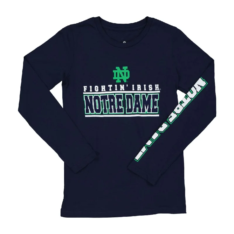 Kids' (Junior) Notre Dame Fighting Irish Long Sleeve T-Shirt (KA8TXLJC97)