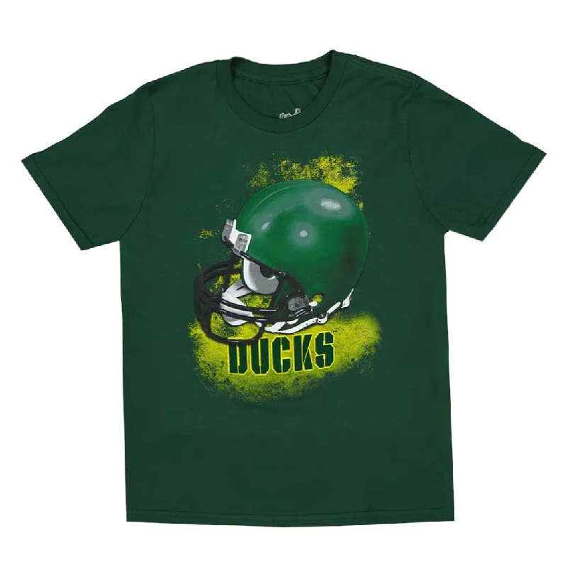 Kids' (Junior) Oregon Ducks Helmet Short Sleeve T-Shirt (KDUCKSHELMETTEE)