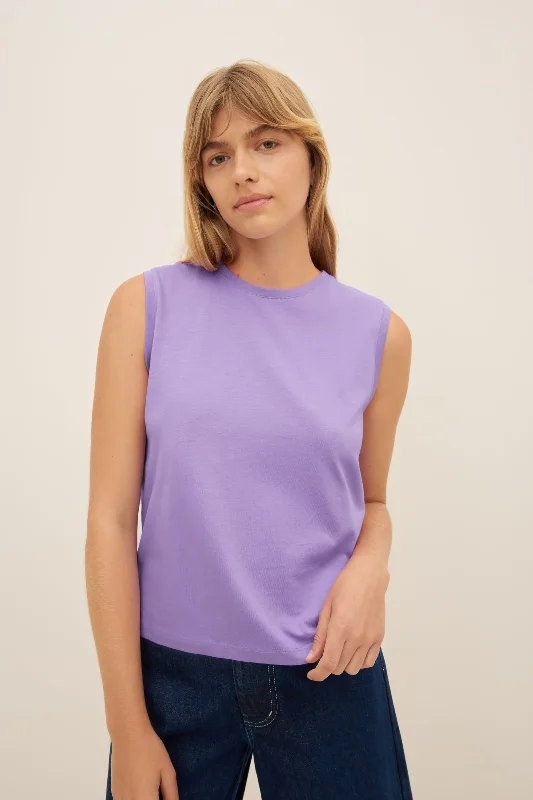 Kowtow Singlet Top - Cool Violet