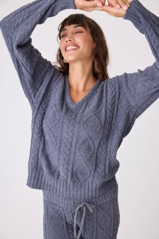 Cable Crew N-Neck Sweater