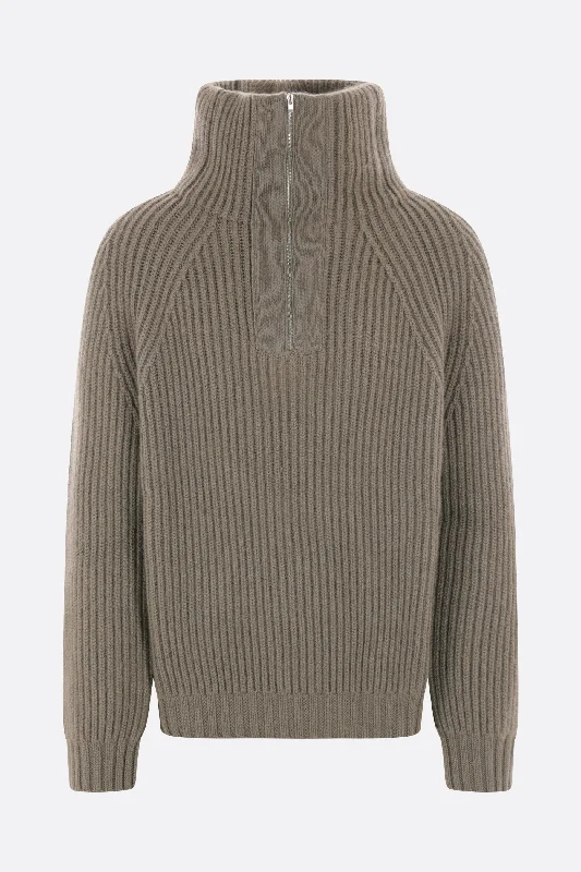 Michel cashmere half-zip sweater