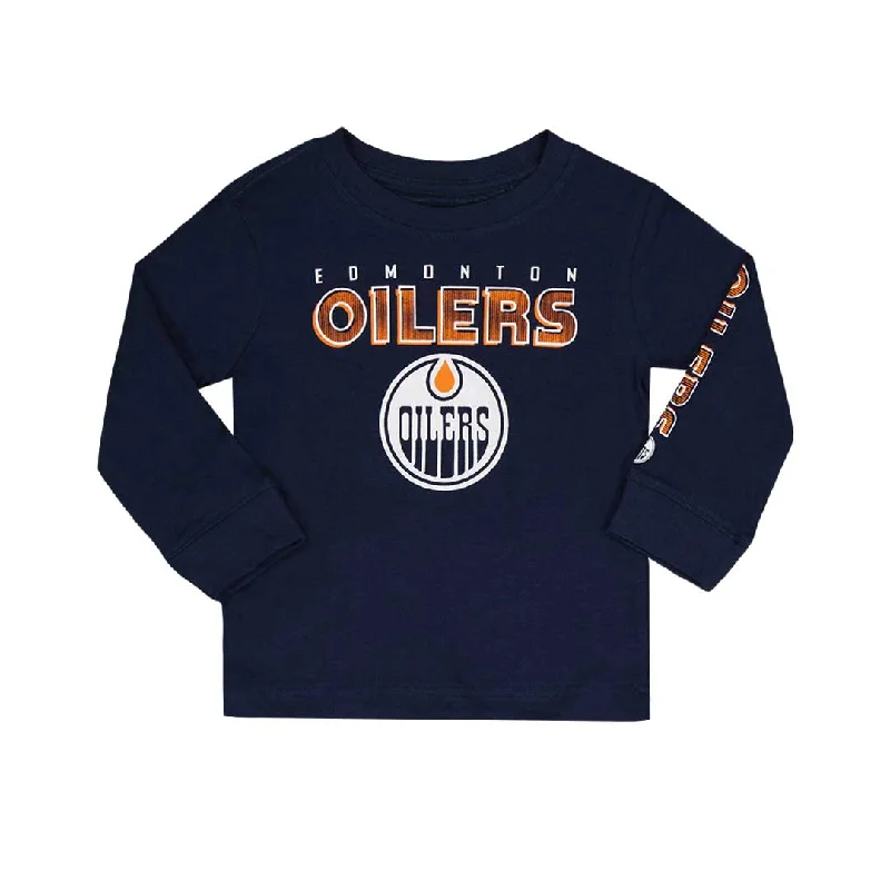 NHL -  Kids' (Toddler & Infant) Edmonton Oilers Long Sleeve T-Shirt (HK5I2HC9P OIL)