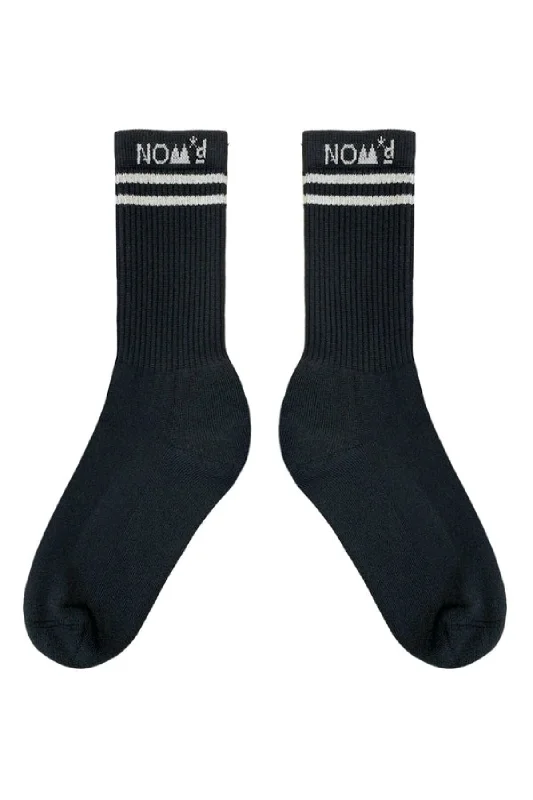 NOM*d Stripe Socks - Black/White