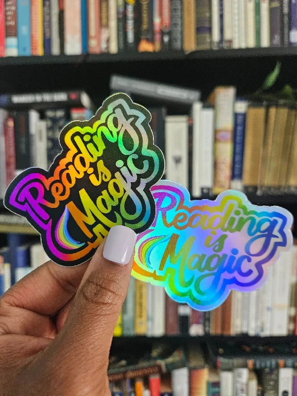 Reading is Magic Holographic Sticker