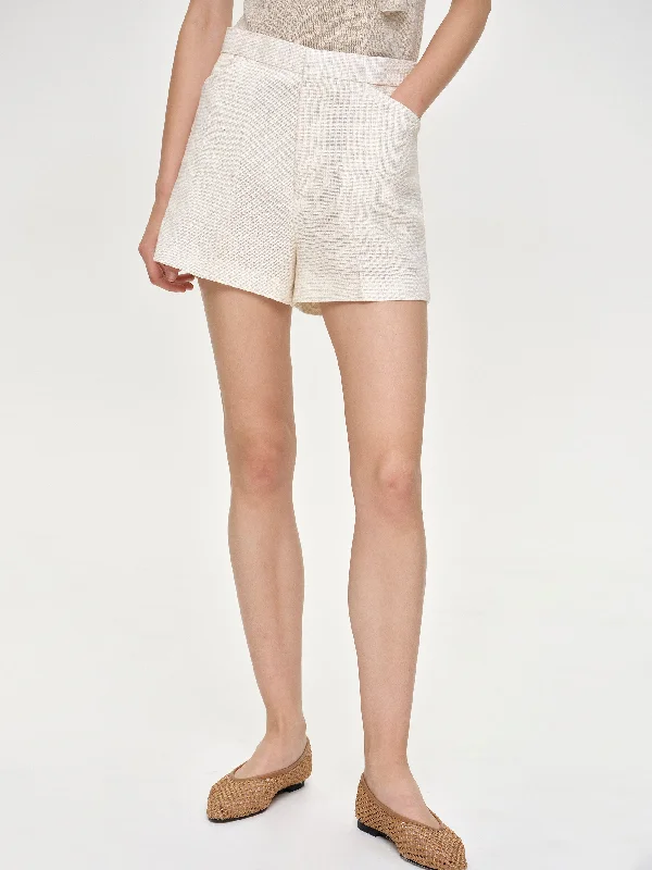 Slub Linen Shorts, Sand