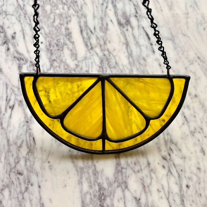 Stained Glass Lemon Slice