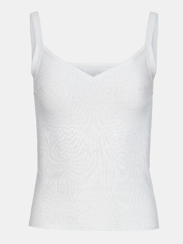 Sweetheart Rib Tank, White