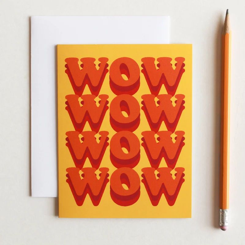 Wow Greeting Card