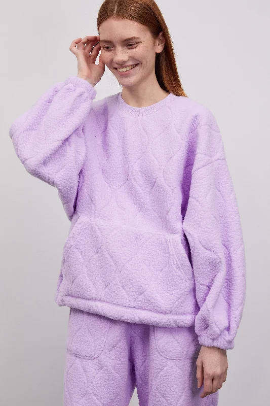 Fleece Sweatshirt, Lilac