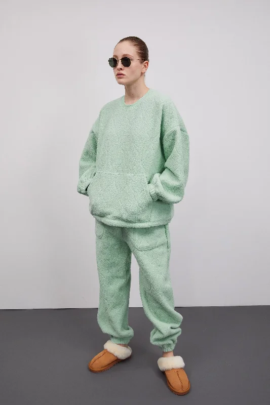 Fleece Sweatshirt, Mint