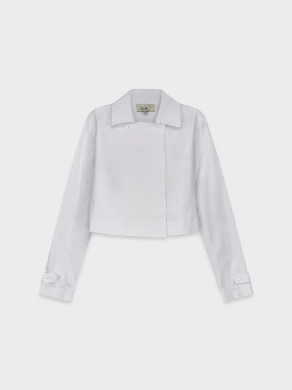 CROP JACKET-WHITE