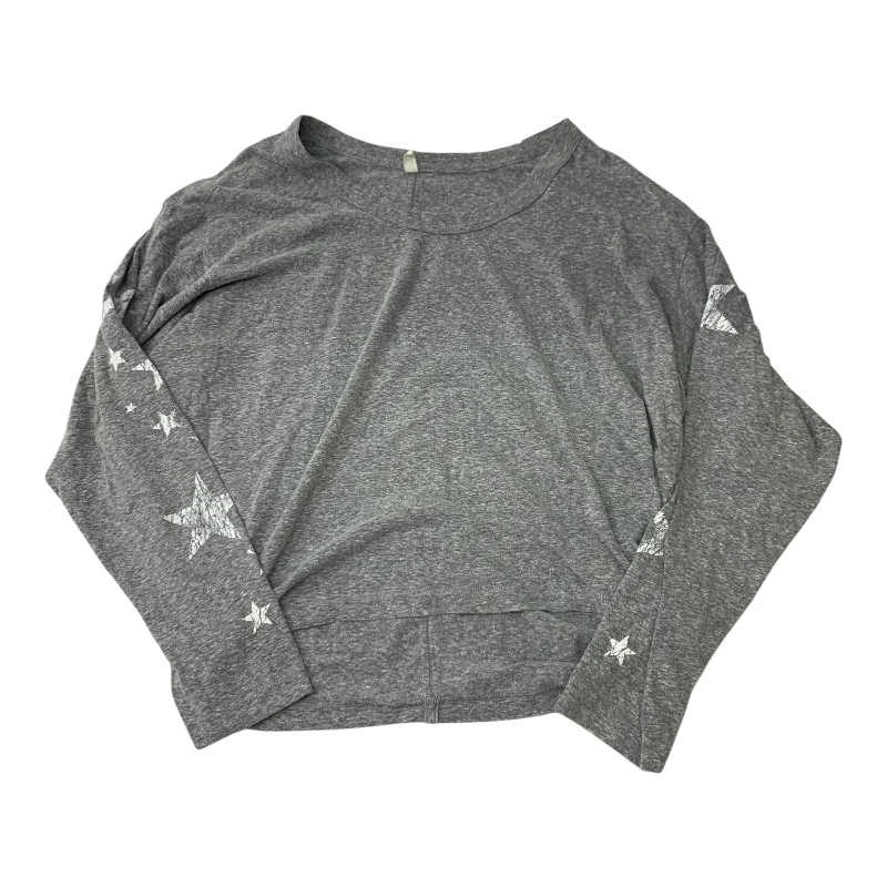 Top Long Sleeve By Free People In Grey, Size: L